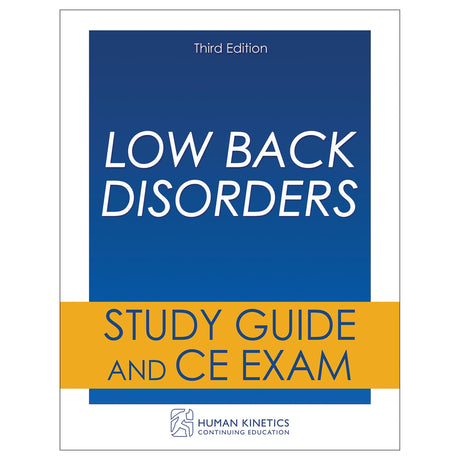 Low Back Disorders 3rd Edition Online CE Course Without Book