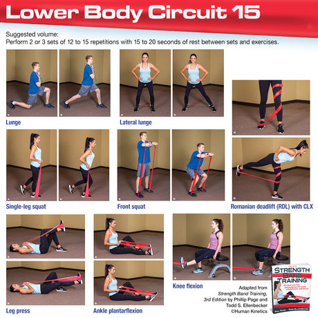 Lower Body Strength Band Circuit Workout
