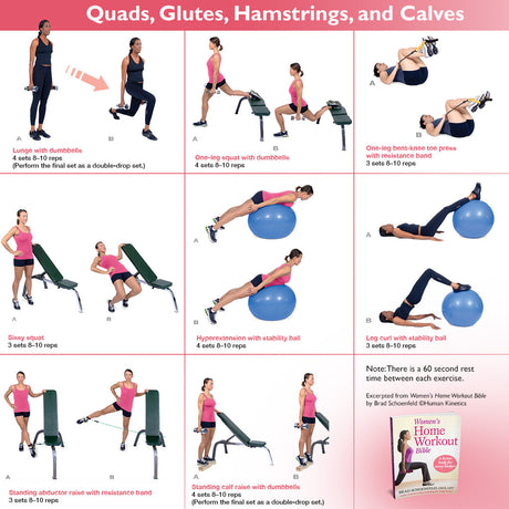 Quads, glutes, hamstrings and calves workout