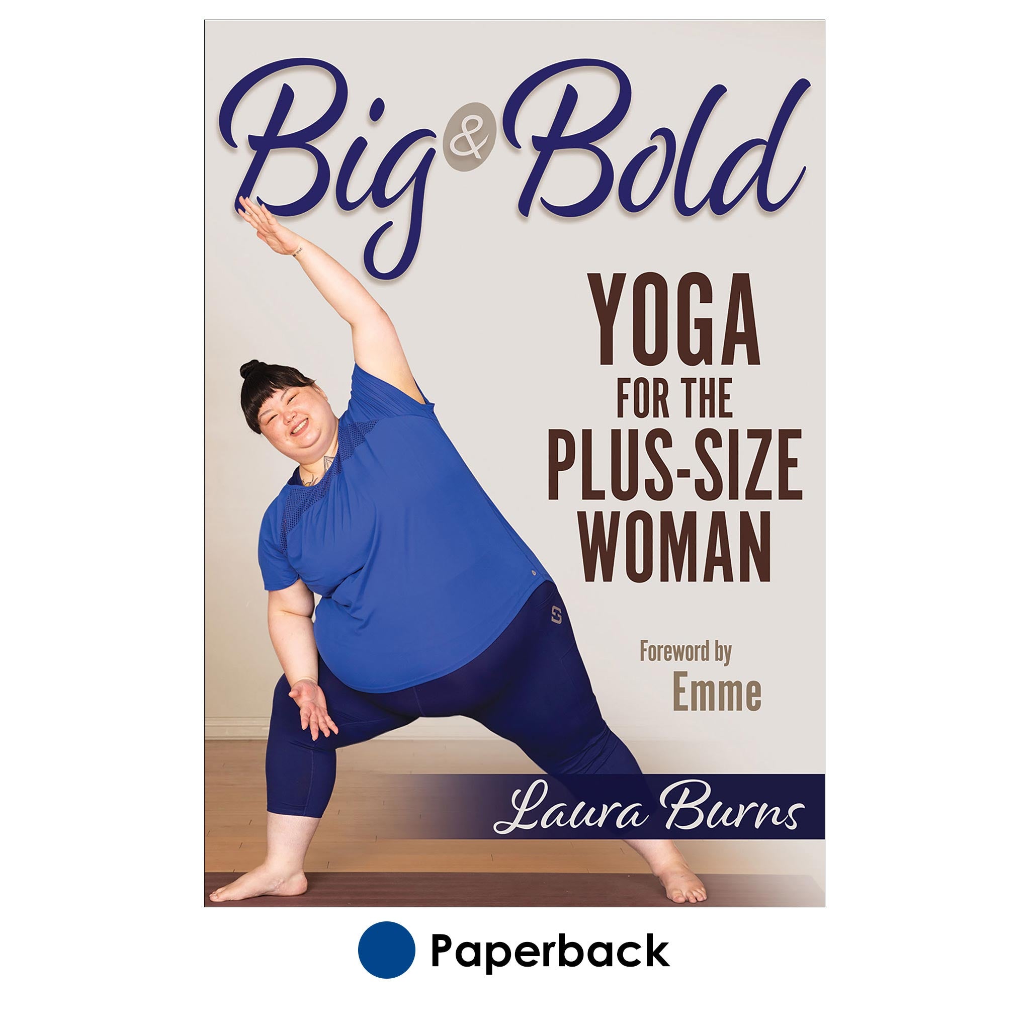 Plus size abstract woman workout in yoga poses. Bodypositive lady